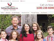 Tablet Screenshot of dupagehealthcareltd.com